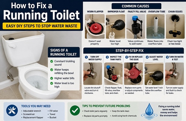 How to Fix a Running Toilet