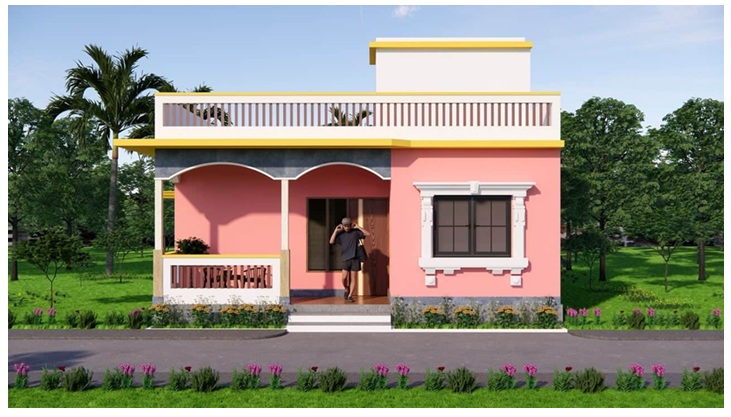 Indian Normal Village House Design