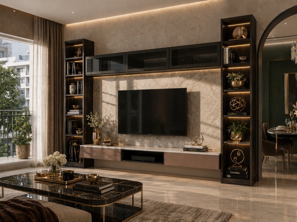 Modern TV Unit Design for Living Room