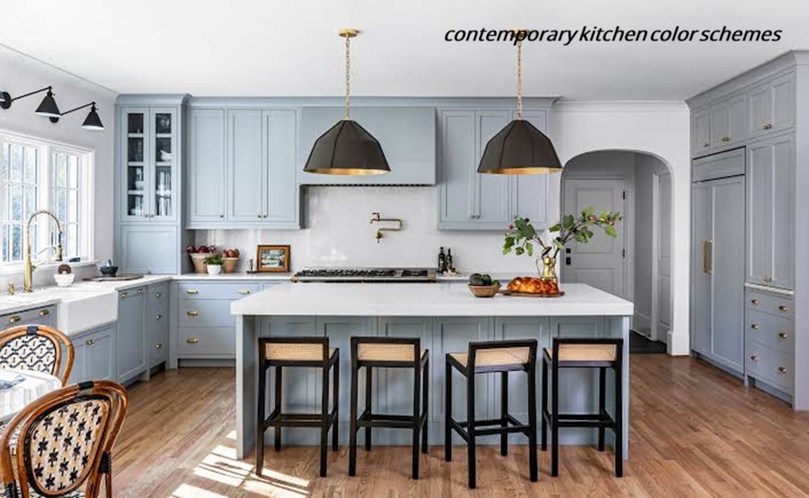 contemporary kitchen color schemes