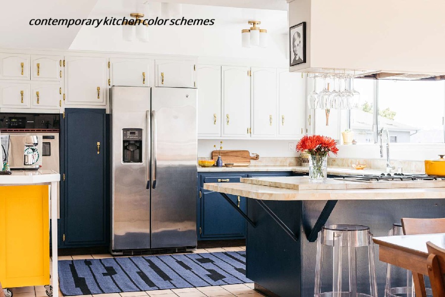 contemporary kitchen color schemes