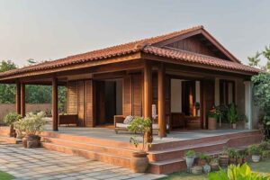 middle-class house design in a village