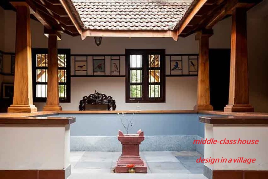 middle-class house design in a village