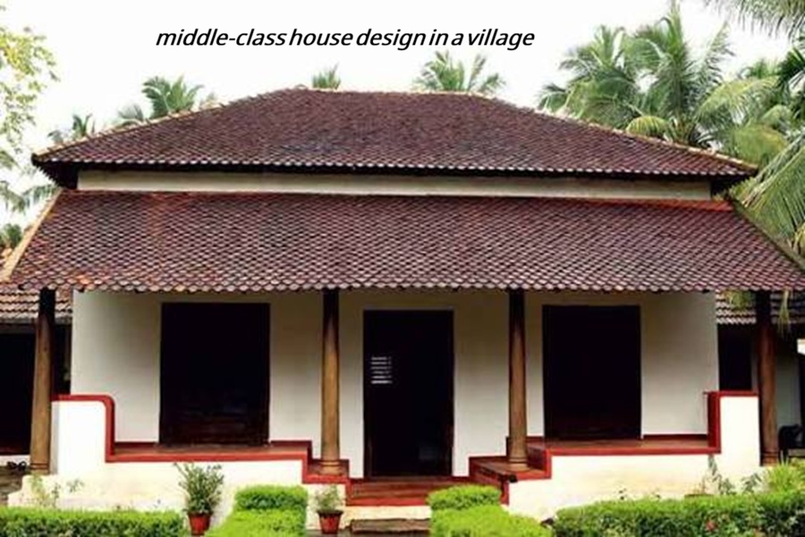 middle-class house design in a village