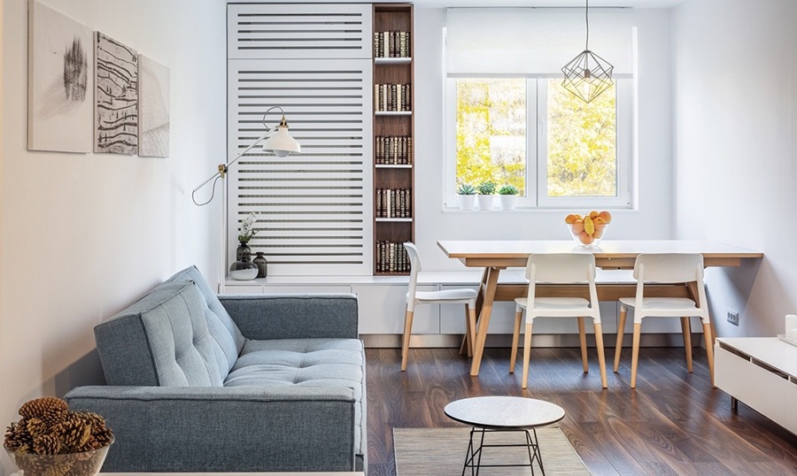 narrow living room dining room combo